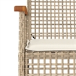 Afuera Living 5 Piece Poly Rattan Garden Dining Set in Beige