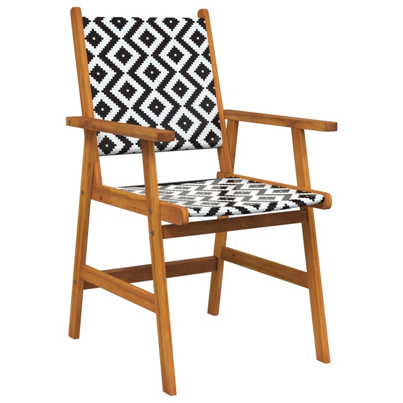 Afuera Living 5 Piece Poly Rattan Garden Dining Set in Brown
