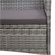 Afuera Living Contemporary Synthetic Poly Rattan 4 Piece Sofa Set in Gray