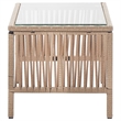 Afuera Living 4 Piece Poly Rattan Garden Lounge Set in Cream/Beige