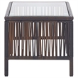 Afuera Living 4 Piece Poly Rattan Garden Lounge Set in Brown/Cream
