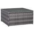 Afuera Living Contemporary 5 Piece Poly Rattan Sofa Set in Gray