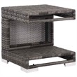 Afuera Living Contemporary Synthetic Poly Rattan 7 Piece Sofa Set in Gray