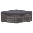Afuera Living Contemporary Synthetic Poly Rattan 6 Piece Sofa Set in Gray