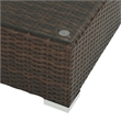 Afuera Living Contemporary Poly Rattan Patio Sofa Set in Brown