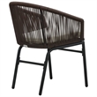 Afuera Living Contemporary Durable Rattan Small Bistro Set in Brown
