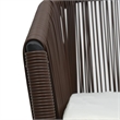 Afuera Living Contemporary Durable Rattan Small Bistro Set in Brown