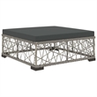 Afuera Living Contemporary Synthetic Poly Rattan 8 Piece Lounge Set in Gray