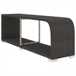 Afuera Living Contemporary 8 Piece Poly Rattan Sofa Black/Cream