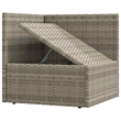 Afuera Living Contemporary Poly Rattan Large Garden Lounge Set in Gray