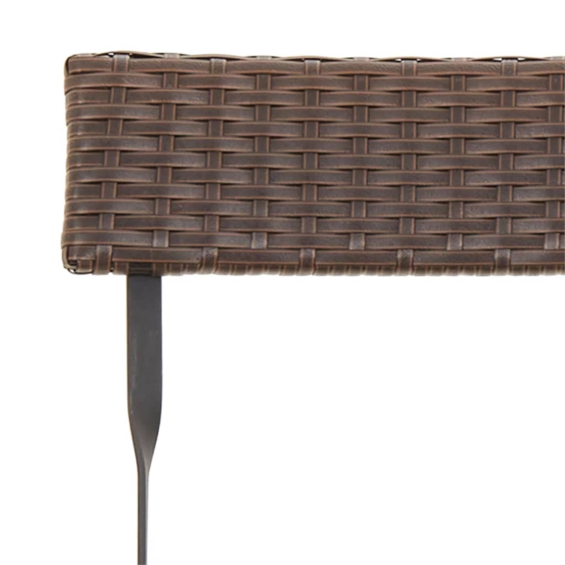 Afuera Living Contemporary Poly Rattan Small Bistro Set in Brown