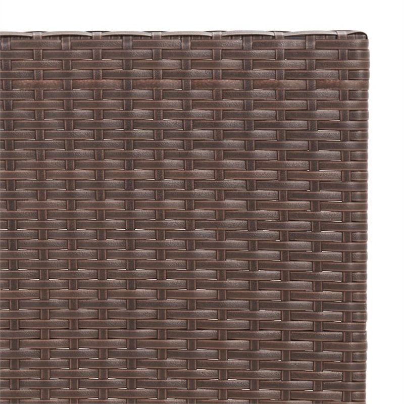 Afuera Living Contemporary Poly Rattan Small Bistro Set in Brown