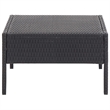 Afuera Living 6 Piece Poly Rattan Garden Lounge Set in Black