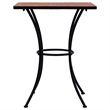 Afuera Living Powder-Coated Iron Small Bistro Set in Terracotta
