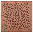 Afuera Living Powder-Coated Iron Small Bistro Set in Terracotta