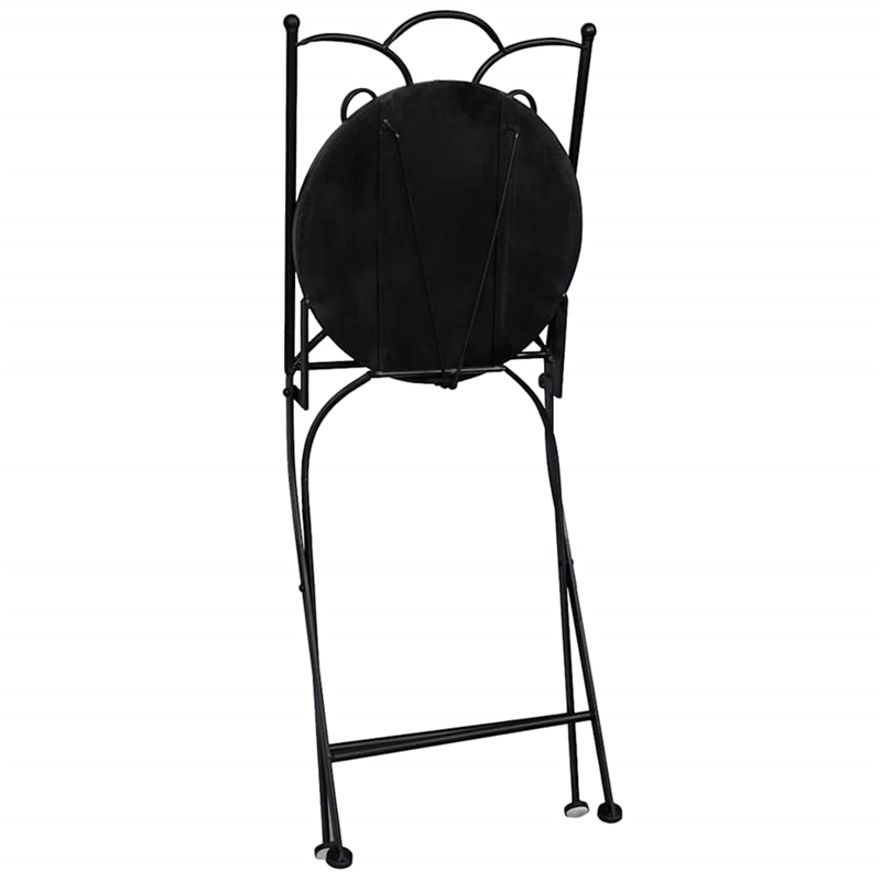 Afuera Living Powder-Coated Iron Small Bistro Set in Terracotta