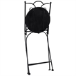 Afuera Living Powder-Coated Iron Small Bistro Set in Terracotta