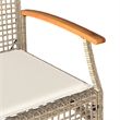 Afuera Living 4 Piece Poly Rattan Garden Lounge Set in Brown/Beige