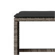 Afuera Living Contemporary Synthetic Poly Rattan Sofa Set in Gray