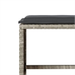 Afuera Living Contemporary 4 Piece Poly Rattan Sofa Set in Gray
