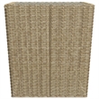 Afuera Living Contemporary 3 Piece Poly Rattan Small Bistro Set in Beige