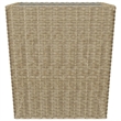 Afuera Living Contemporary 3 Piece Poly Rattan Small Bistro Set in Beige