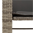 Afuera Living Contemporary Wicker / Rattan Garden Sofa in Gray