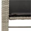 Afuera Living Contemporary Synthetic Poly Rattan Sofa in Gray