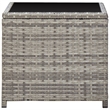 Afuera Living 3 Piece Poly Rattan Small Garden Lounge Set in Gray