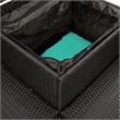 Afuera Living Contemporary Durable Poly Rattan Sofa in Black