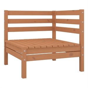 Afuera Living Contemporary Wood Standard Garden Lounge Set in Brown