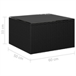 Afuera Living 11 Piece Poly Rattan Large Garden Lounge Set in Black