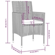 Afuera Living 8 Piece Poly Rattan Small Garden Lounge Set in Brown