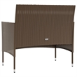 Afuera Living 8 Piece Poly Rattan Small Garden Lounge Set in Brown