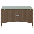 Afuera Living 8 Piece Poly Rattan Small Garden Lounge Set in Brown