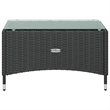 Afuera Living Contemporary Synthetic Poly Rattan  Garden Lounge Set in Black
