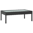 Afuera Living 8 Piece Poly Rattan Garden Lounge Set in Black