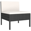 Afuera Living 12 Piece Poly Rattan Large Garden Lounge Set in Black