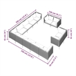 Afuera Living 13 Piece Poly Rattan Garden Lounge Set in Gray
