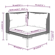 Afuera Living Contemporary Poly Rattan Large Garden Lounge Set in Gray