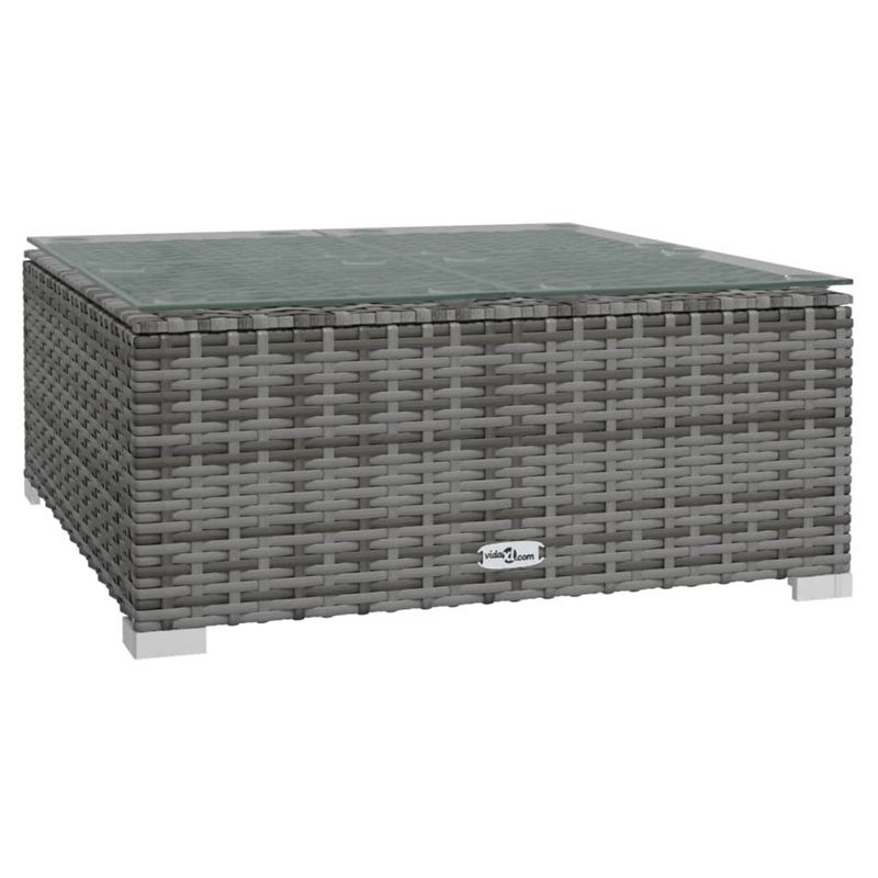 Afuera Living 14 Piece Poly Rattan Garden Lounge Set in Gray