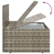 Afuera Living Contemporary Synthetic Poly Rattan Sofa in Gray