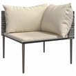 Afuera Living 8 Piece Poly Rattan Medium Garden Lounge Set in Gray/Beige