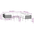 Afuera Living 9 Piece Poly Rattan Large Garden Lounge Set in Gray/Beige