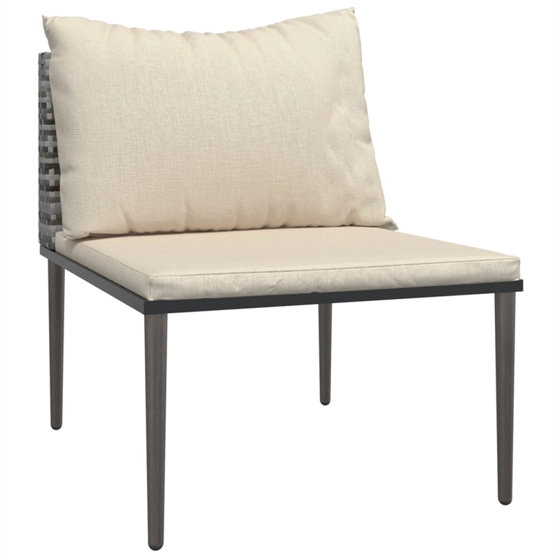 Afuera Living 9 Piece Poly Rattan Large Garden Lounge Set in Gray/Beige