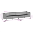 Afuera Living 8 Piece Poly Rattan Small Garden Lounge Set in Gray