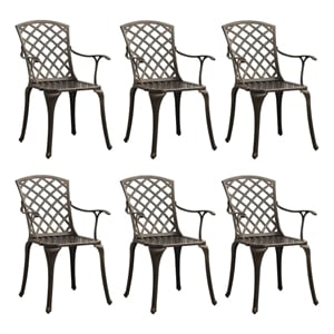 Afuera Living Contemporary Aluminum Medium Outdoor Chairs Set