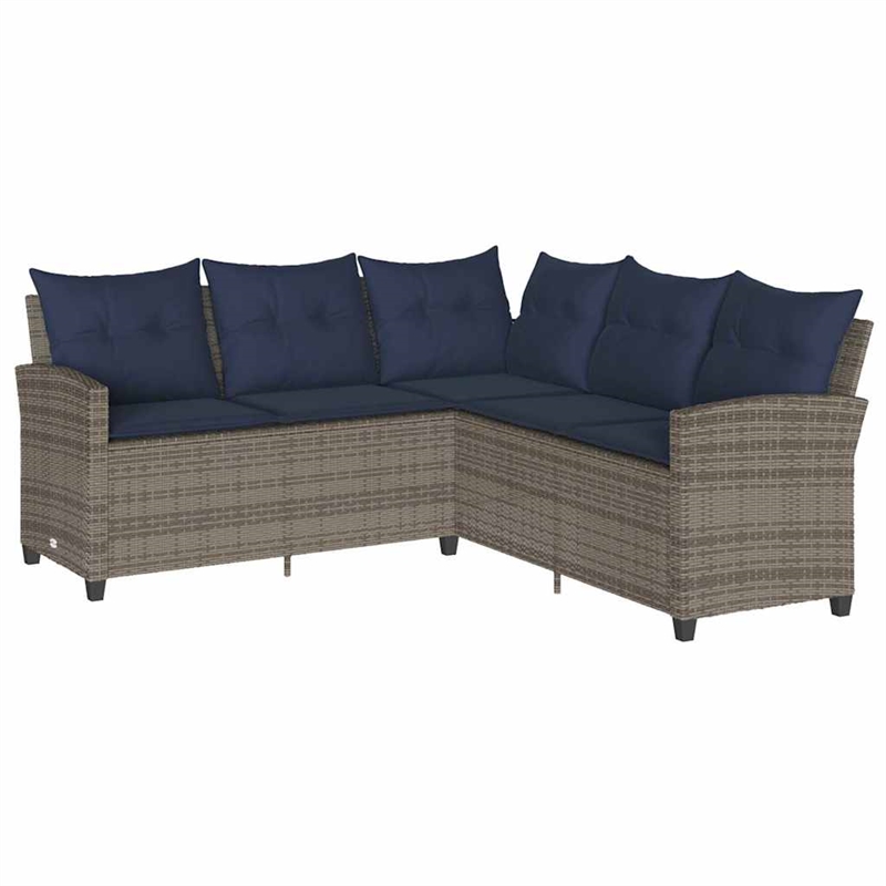 Afuera Living Contemporary Synthetic Poly Rattan Garden Sofa Set