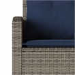 Afuera Living Contemporary Synthetic Poly Rattan Garden Sofa Set
