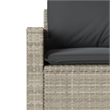 Afuera Living Contemporary 6 Piece Poly Rattan Sofa Set in Gray